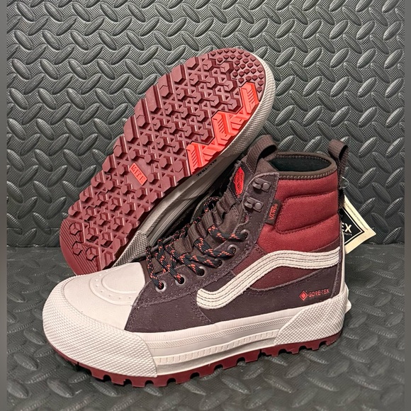 Vans SK8-HI MTE GoreTex Bitter Chocolate Hiking Boots Mens Size 7 Womens Sz 8.5